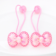 Ya na bow lovely sweet girl rope elastic hair accessories children''s hair circle little bow flower flower head