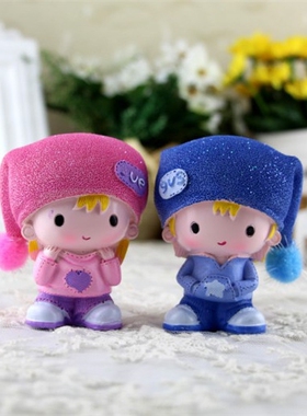 可爱娃娃卡通风树脂汽车装饰品