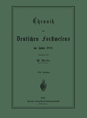 【预订】Chronik Des Deutschen Forstwesens Im...