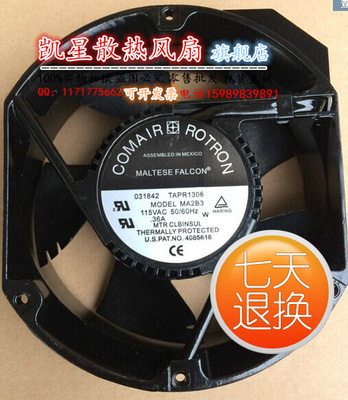 现货COMAIR ROTRON MA2B3QDN MA2B3 AC 115V 0.36A 机柜风扇
