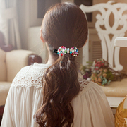 Xin Mei Korean rhinestone pony tail clasp banana clip PIN card