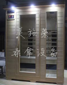 厂家直销美施莱三人分片移动远红外线光波房汗蒸房家用式桑拿浴箱