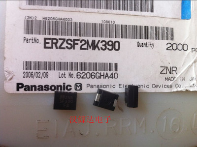 ERZSF2MK390 ZNR SF390 25VAC 31VDC 125A 3225 松下贴片压敏电阻