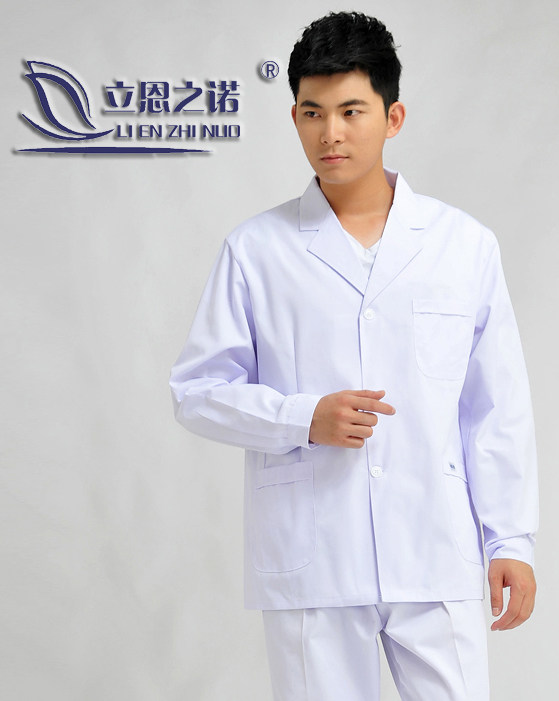 立恩之诺男女医生医师口腔工作服长短袖短款实验药店服上衣小褂