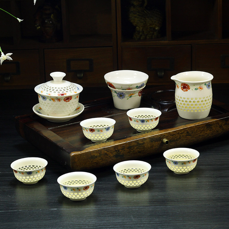 [ 10 Skull bowl][Spring]Cup Set a complete set tea set teapot Binglie Ruyaoin the Tableware , Tea set , Tea package  category - from Buy2taobao.com to provide professional Taobao agent buy service