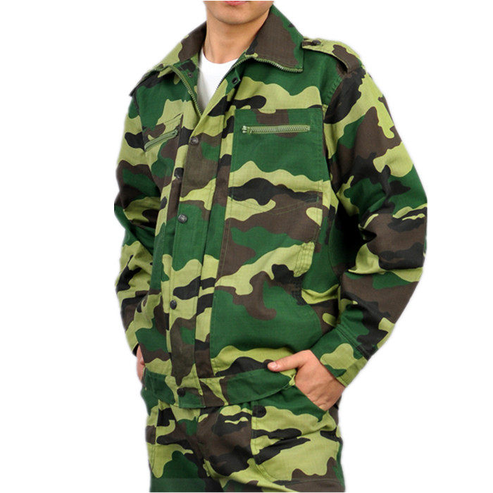 通用军迷彩服野战cs长袖作训服劳保汽修电焊工作服套装男加厚耐磨