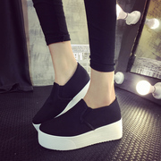 New platform 2015 fall Le Fu, thick-soled shoes women's shoes shoes shoes students lazy leisure shoes canvas shoes