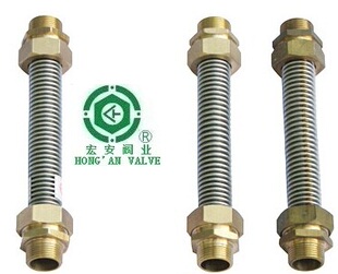 304不锈钢空调波纹管中央空调铜过接管定做DN15DN20DN25*15-80CM