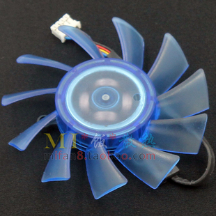 全新HIS 6870 Fan FD8015U12S 直径7.5CM 4线PWM温控 显卡风扇