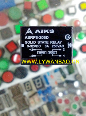 原装AIKS爱克斯固态继电器ASRP3-203D 3A直流32VDC
