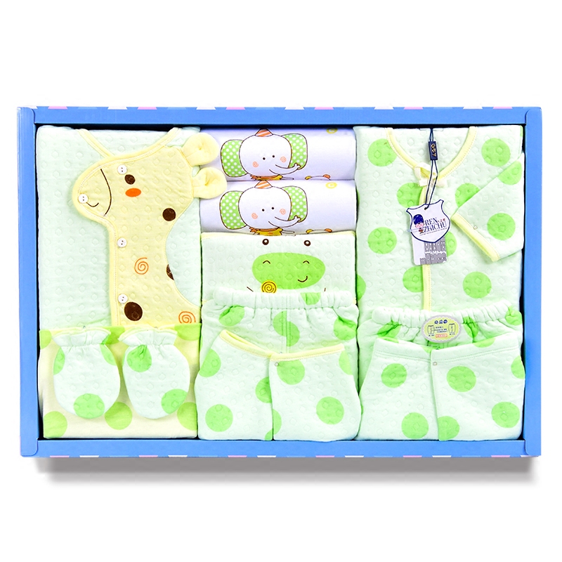 Coffret cadeau pour bébé - Vêtements + Fournitures - Ref 1952223 Image 1