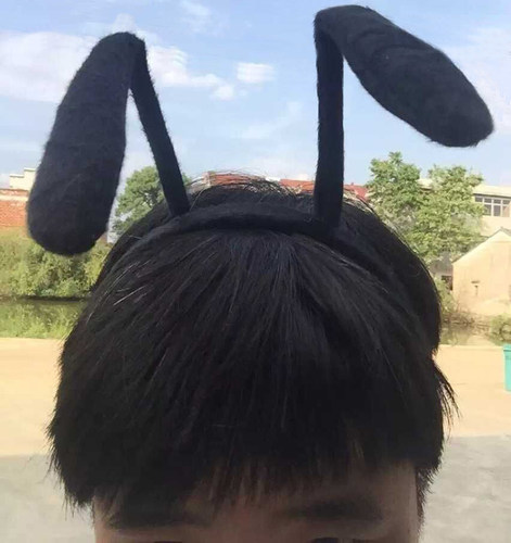 本款蚂蚁头箍为我们美女店主亲自设计生产的一款，暂时只做了黑色的一款，需要其他颜色的超过10个可以定制哦。