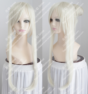 淡金色古装假发动漫道具