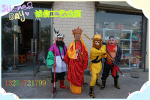 西游记服装唐僧师徒全套道具戏剧秧歌表演服装头套面具兵器用品