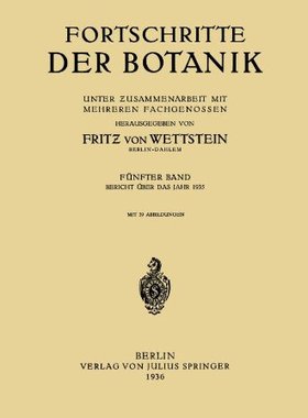 【预订】Fortschritte Der Botanik: Funfter Band