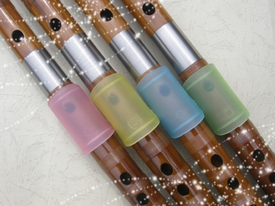 多色可选  笛膜保护器 保护套 笛膜盖子 笛子盖  一套5个