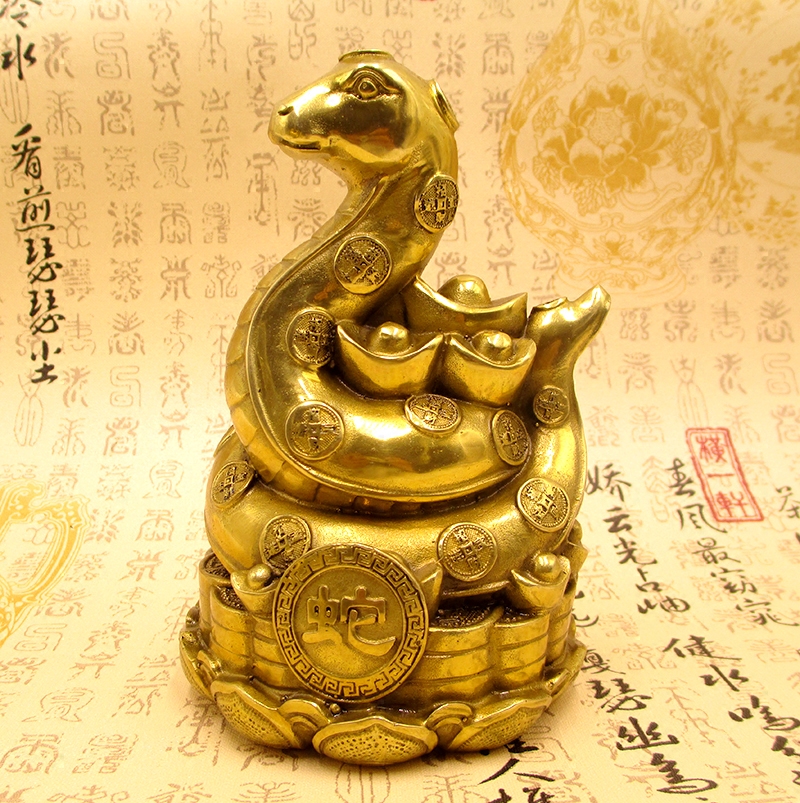 风水眼镜蛇吉祥物家居客厅工艺品