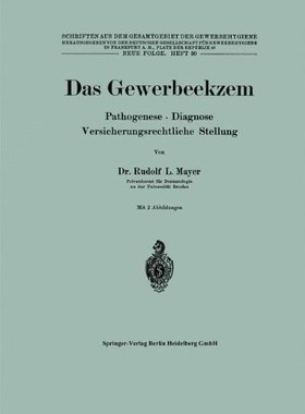 【预订】Das Gewerbeekzem: Pathogenese . Diag...