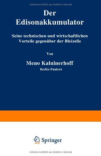 Seine Edisonakkumulator Der Technis... 预订