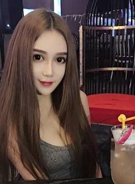 长直发修脸韩国梨花头中分刘海