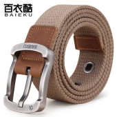 青年透气秋冬裤 百衣酷针扣帆布腰带男士 皮带女休闲皮带凡布新款 带
