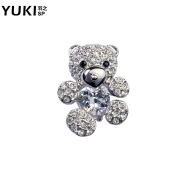 YUKI brooch Korea men host suit as needle women sweater pins accessories Crystal bears sting horse pin