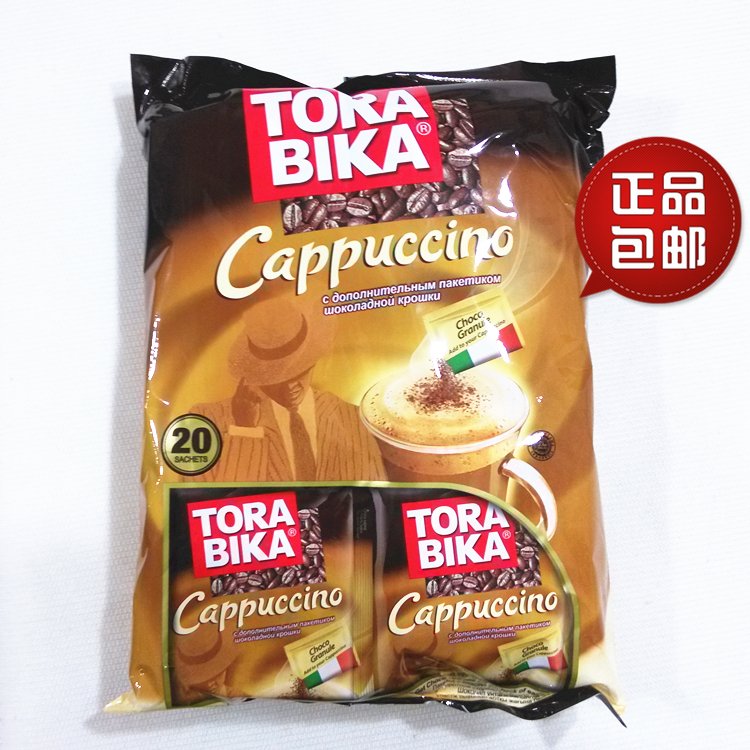 进口卡布奇诺咖啡印尼TORABIKA俄罗斯风味速溶咖啡意式三合一500g-封面