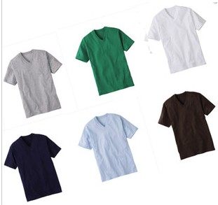 优家男V领短袖T恤男T恤短袖纯色速干光板汗布衫新款男装t满百包邮在类目 男装, T恤中 - 来自Buy2taobao.com提供专业的淘宝代购服务