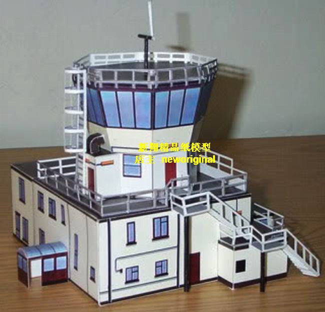 机场控制塔 军事建筑场景沙盘1:144 1比144高达场景地台模型