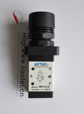 正品台湾亚德客 机械阀  手动阀  M3PF110-06R 红色帽 平头按钮