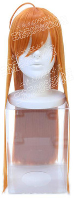 Rewrite 凤千早 橘色 长发cosplay假发