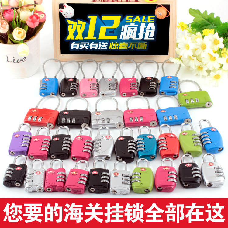 出國海關鎖TSA密碼鎖 tsa007機場托運通關密碼鎖健身房防盜鎖在類目 戶外/登山/野營/旅行用品, 旅行便攜裝備, 旅行安全, TSA密碼鎖中 - 來自Buy2taobao.com提供專業的淘寶代購服務