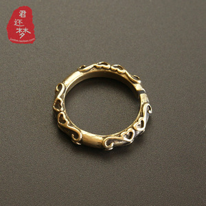 复古钥匙扣 剑网三 天刀 楚留香 刀剑乱舞周边挂件配件雕花纯铜圈