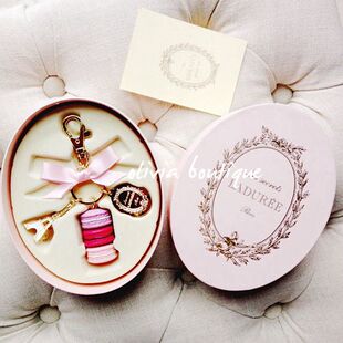 Laduree 拉杜丽马卡龙 钥匙扣 埃菲尔铁塔挂饰