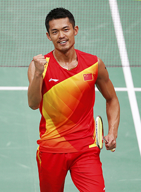 羽毛球体育明星林丹海报定做明星周边房间客厅装饰画贴画 T2019B