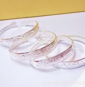 电镀银手镯厂家供