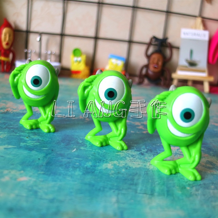 大眼怪二号怪兽大学大眼怪 我酷酷呦 奶油手机壳散货玩具公仔摆件