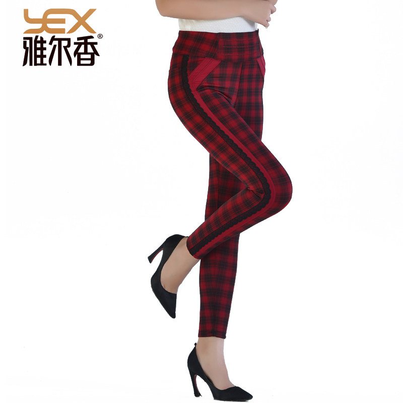 雅尔香秋冬新款500克 羊胎绒格子厚款女保暖裤 6769 6770 6771