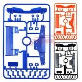 自制田宫四驱车改装 94982 套装 配件下坠力龙头 定风翼凤尾