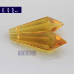 金黄色尖珠水晶 新品38mm手工门帘珠帘 灯饰配件diy隔断婚庆 吊坠