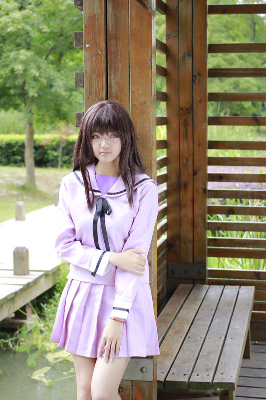 cosplay女装 野良神 一歧日和COS服装 校服 水手服