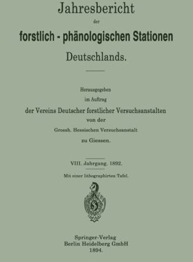 【预订】Jahresbericht Der Forstlich-Phanolog...