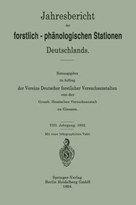 【预订】Jahresbericht Der Forstlich-Phanolog...