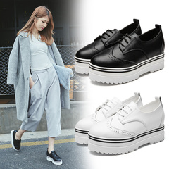 Yi Mei Jiao, spring 2016 British platform shoes and leisure shoes women's buluokesong platform shoes women oxfords shoes new