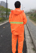 包邮 新款 工作服成人男女高反光雨衣 套装 加厚分体环卫雨衣雨裤