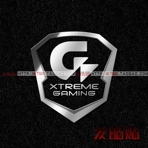 技嘉xtreme engine标志金属贴 GIGABYTE极限系列logo金属标贴