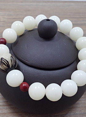 白玉菩提根珠菩提根手串