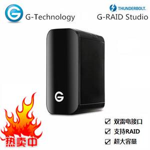 G-technology雷电2双硬盘3.5寸RAID硬盘盒钢琴漆成色有轻微磨花