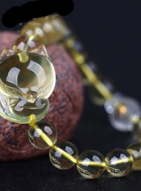 手串男女款天然黄水晶