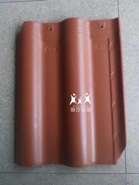 琉璃瓦全瓷连锁瓦300*400陶瓷瓦景德镇木梁轻钢结构新农村